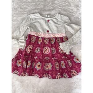 Ric Rac & Ruffles Girls Sz. 5 Long Slv. Tunic Style Top. Adorable